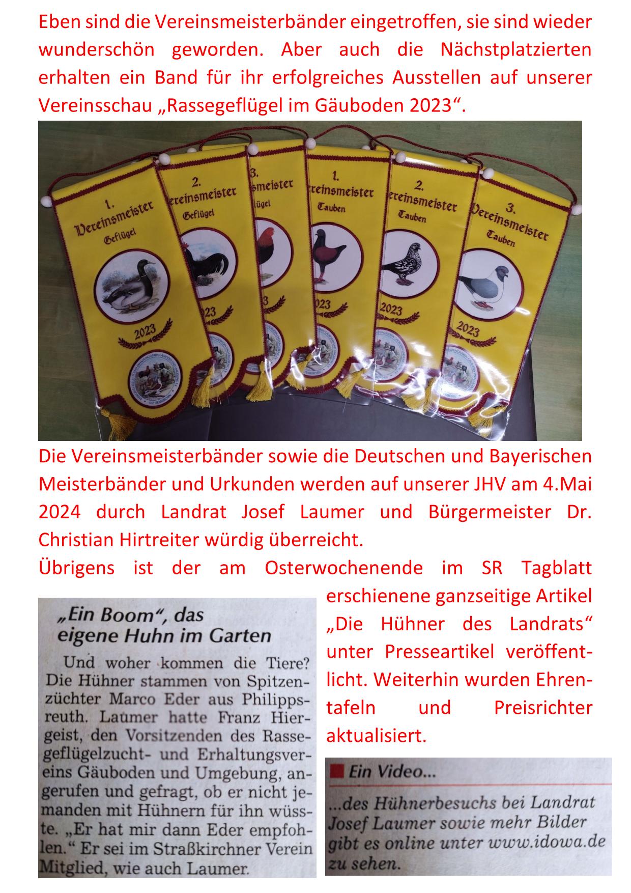4 Vereinsmeisterbänder 01